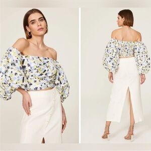 Off the shoulder floral top